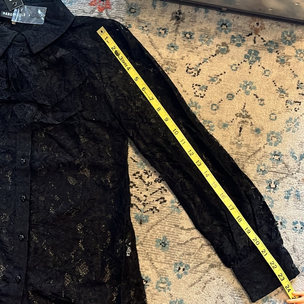 NWT Dangerfield Duchess Cravat Lace Blouse - Picture 9 of 15